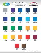 Rutland Ink RFU Color Card